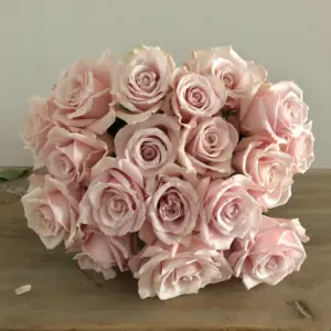 Ramo de rosas rosas naturales frescas - regalo romántico con envío en Madrid