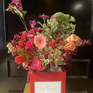 Ramo de flores San Valentín en bolsa